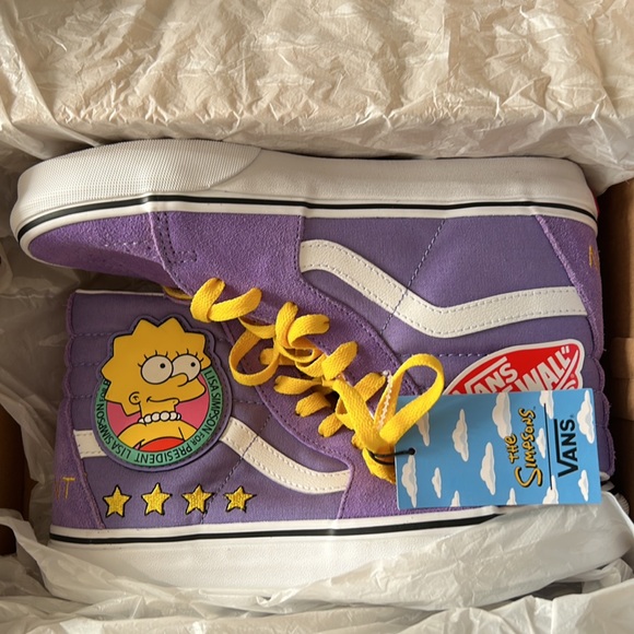 Limited Edition The Simpsons ™️ x Vans Lisa Simpson Sneakers | New In Box - Picture 6 of 16